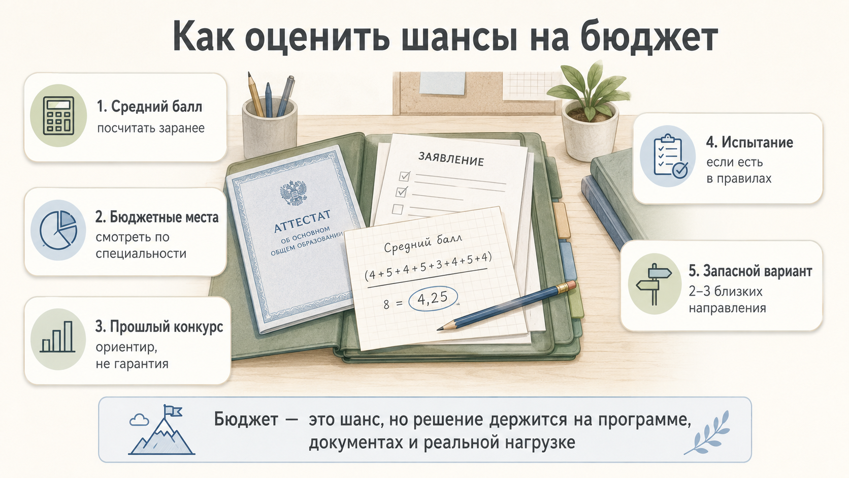 Как оценить шансы на поступление